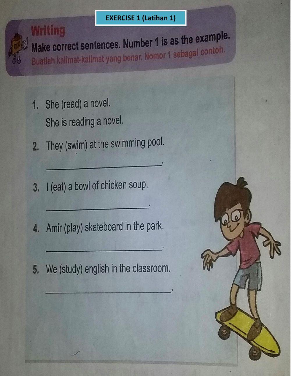 Present Continous Tense kelas 4 KD5 (21-01-2020)