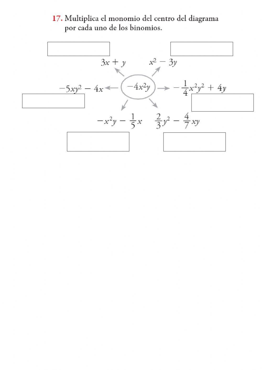Multiplicación de Monomios y Monomio por Polinomio