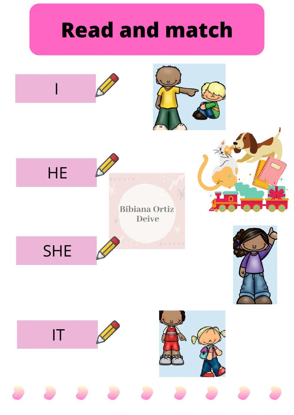 Lee y une: Personal Pronouns