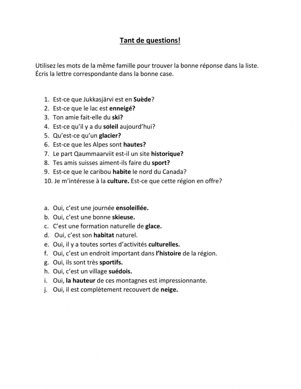 Mots De La Même Famille Que Neige Practique: Les mots de la même famille worksheet | Live Worksheets