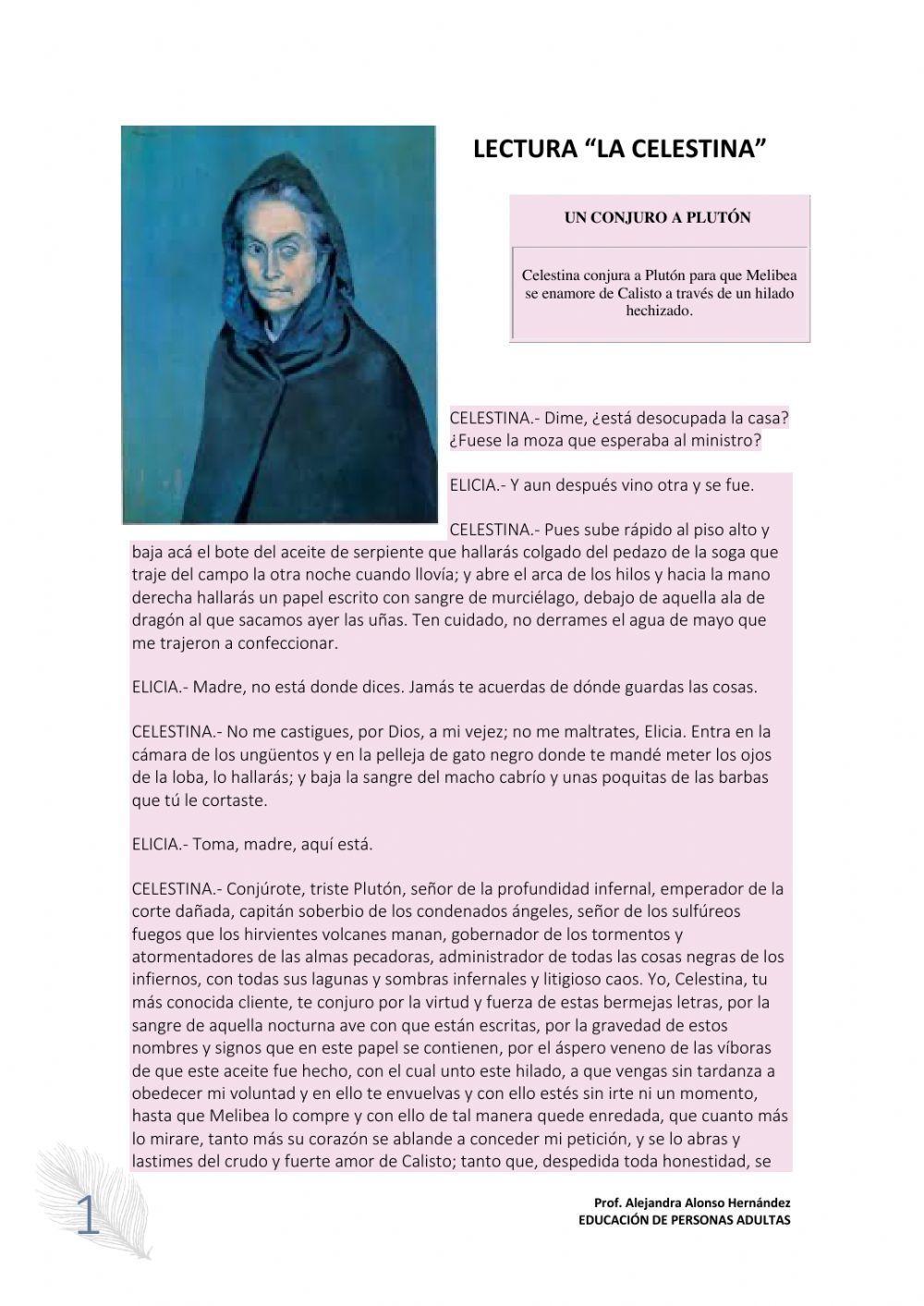 Fragmento de La Celestina