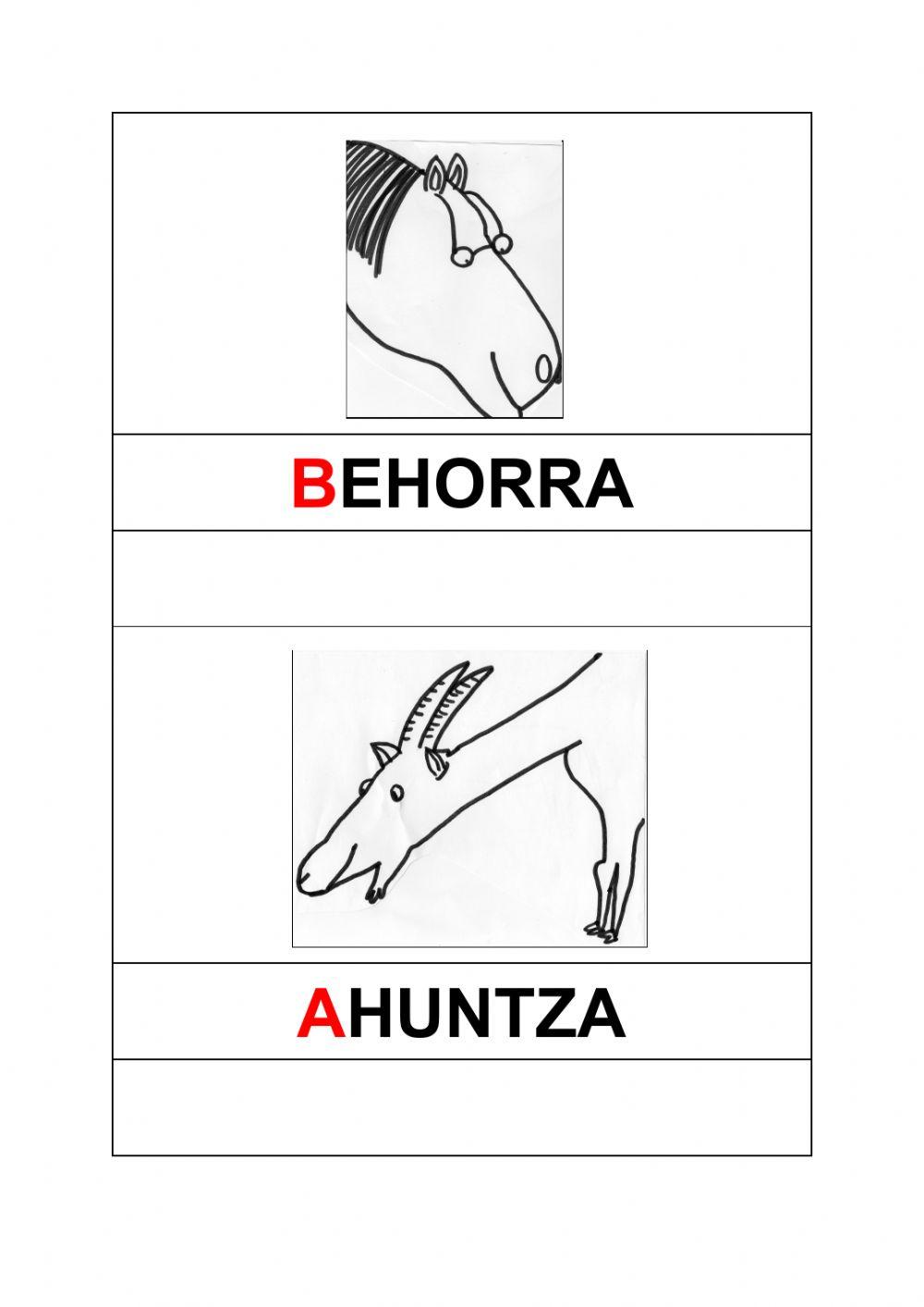 Satorraren ipuinaren pertsonaiak