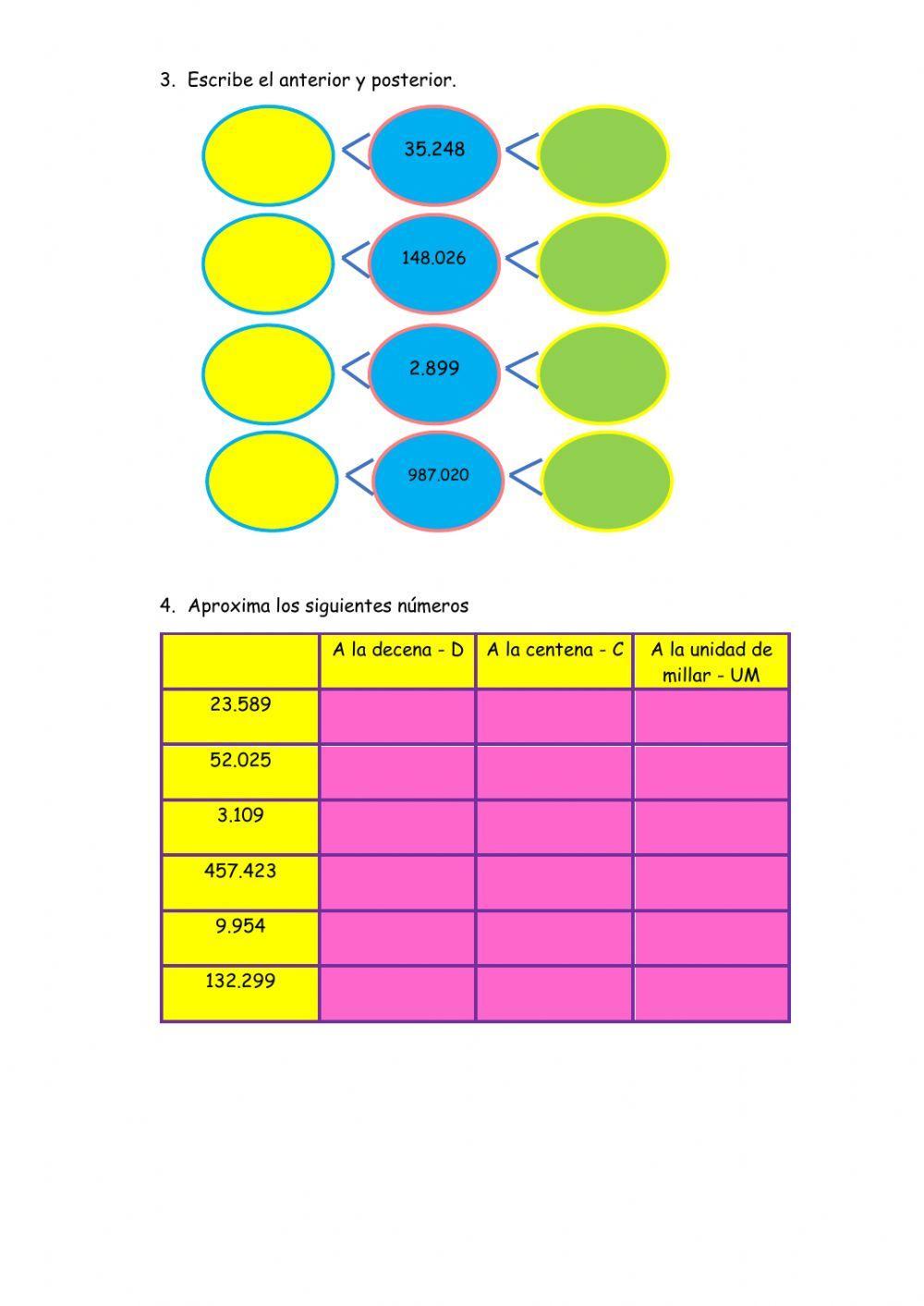 Los números (hasta el millón)
