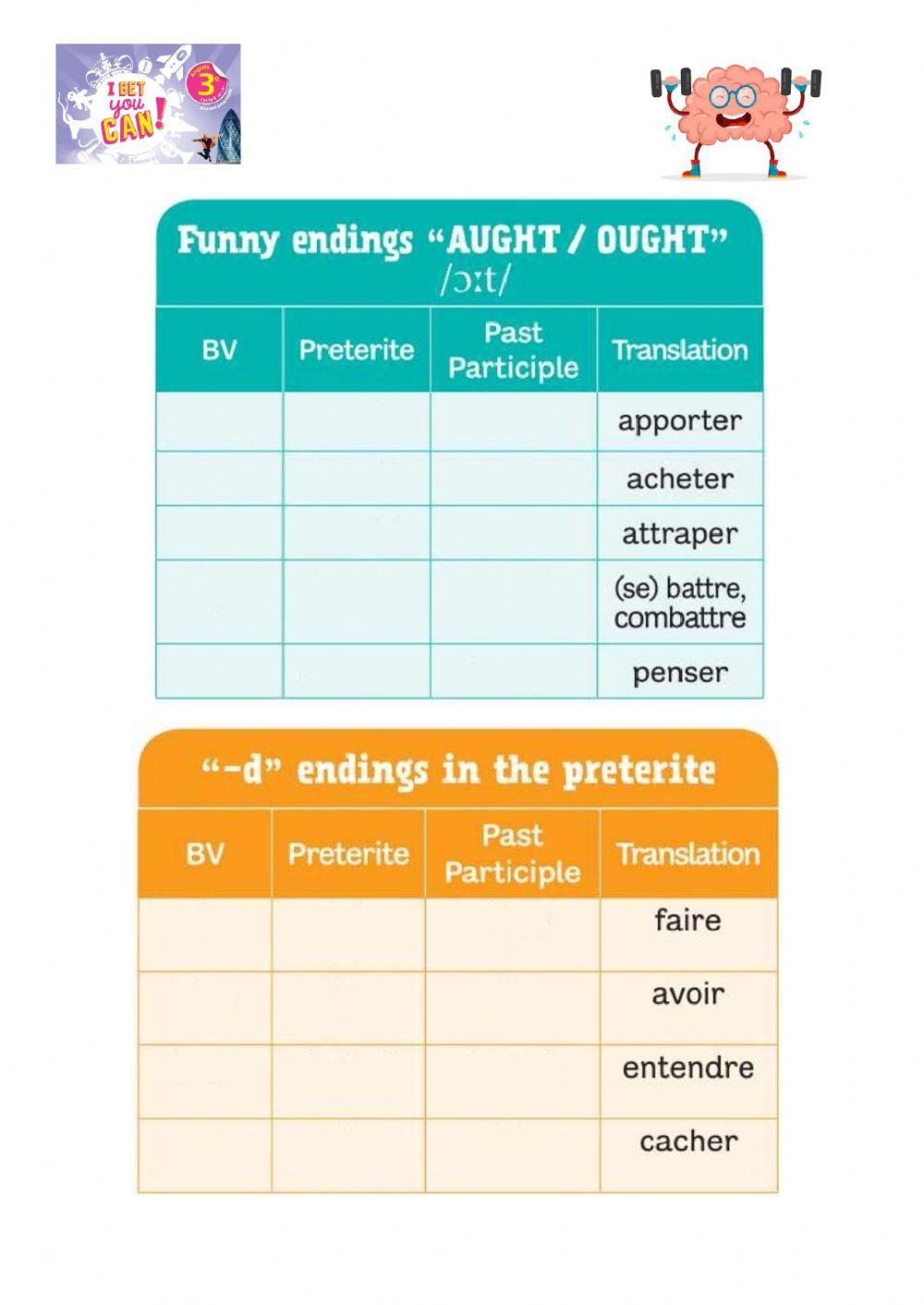 IRREGULAR VERBS 4-5 Level 2