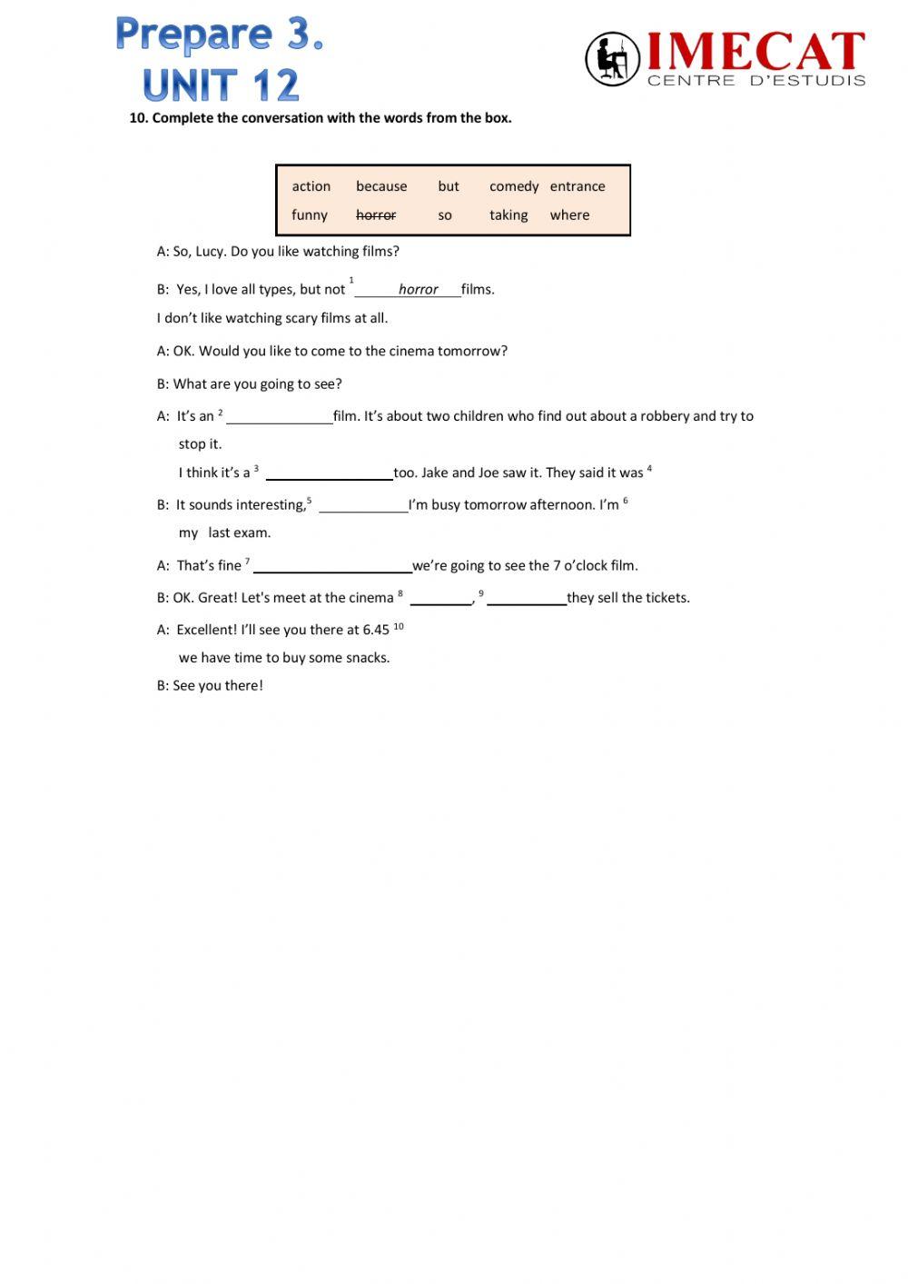 prepare3. unit 12 summary