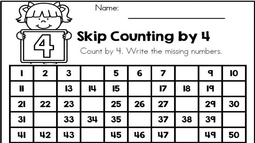 Count by 4s online exercise for | Live Worksheets