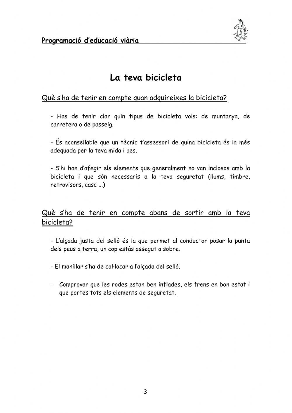 Activitat 1: BICICLETA