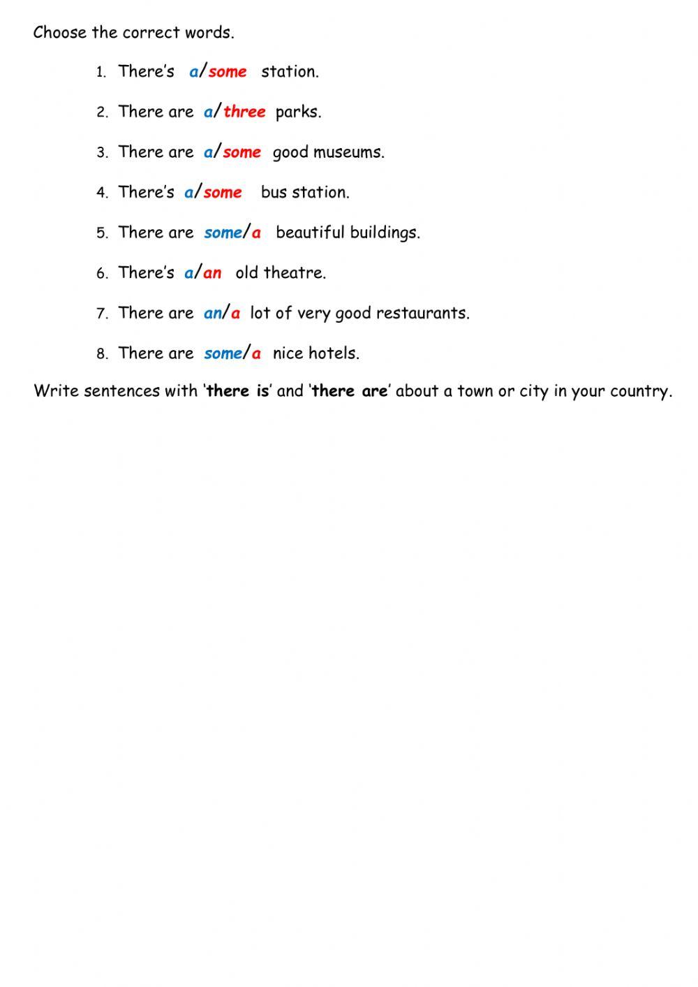 there is and there are