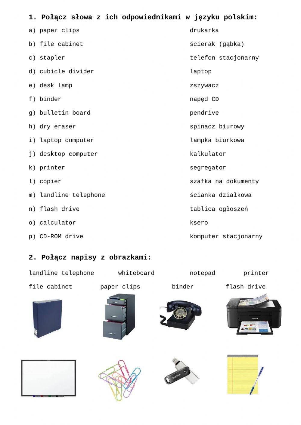 Electronic tools and office materials