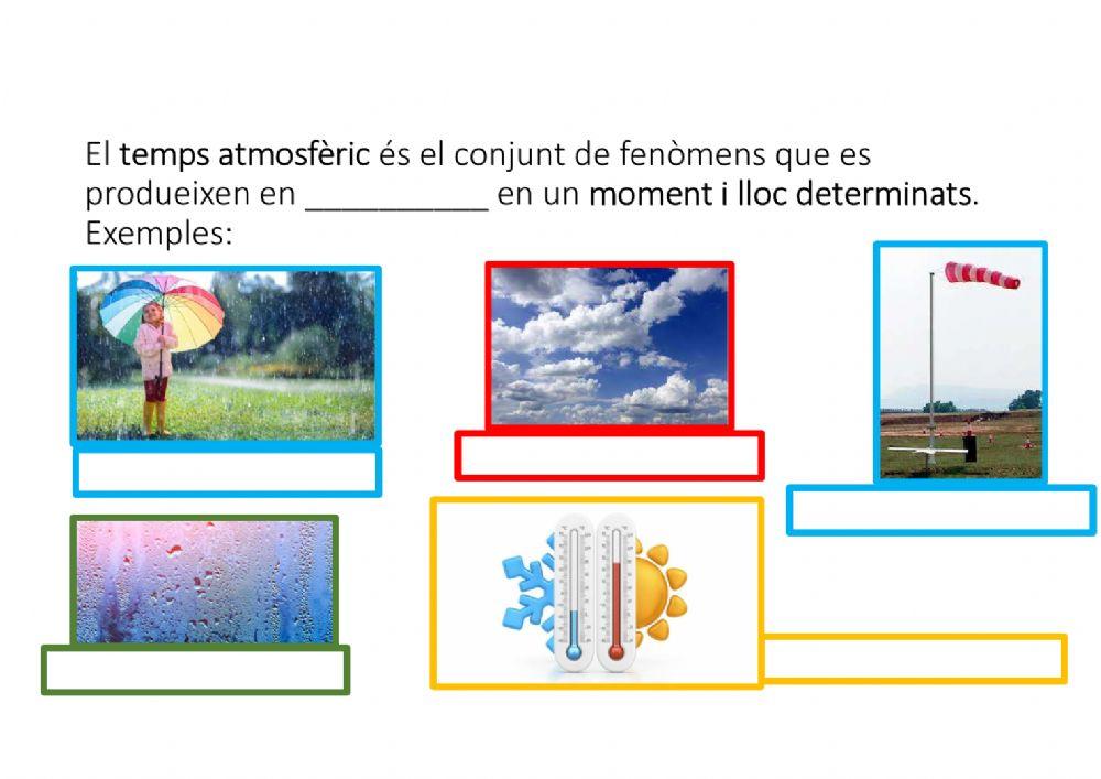 Definició temps atmosfèric