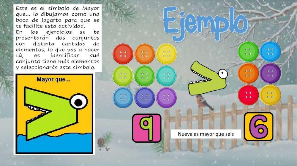 Mayor qué menor qu+e