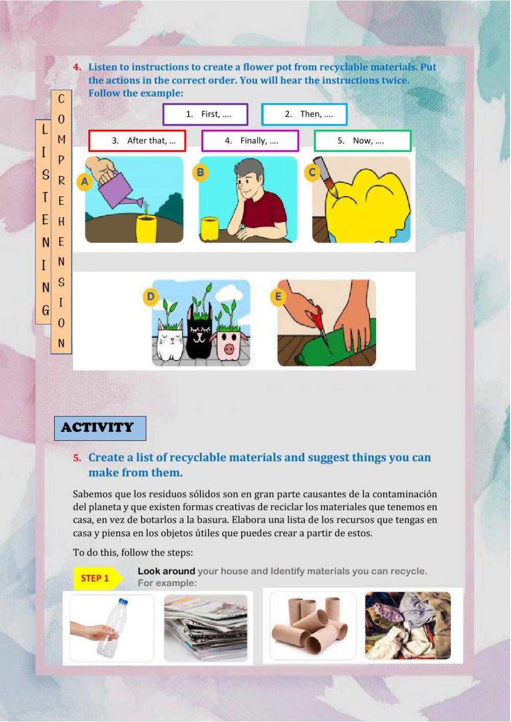 Let's recycle! - Aprendo en casa