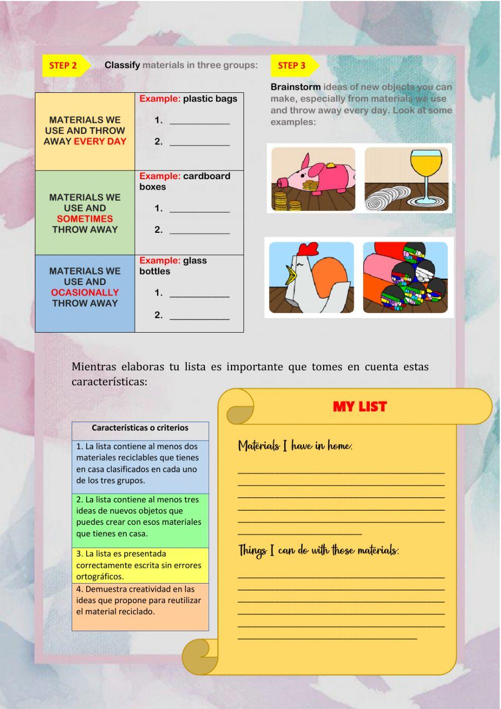 Let's recycle! - Aprendo en casa