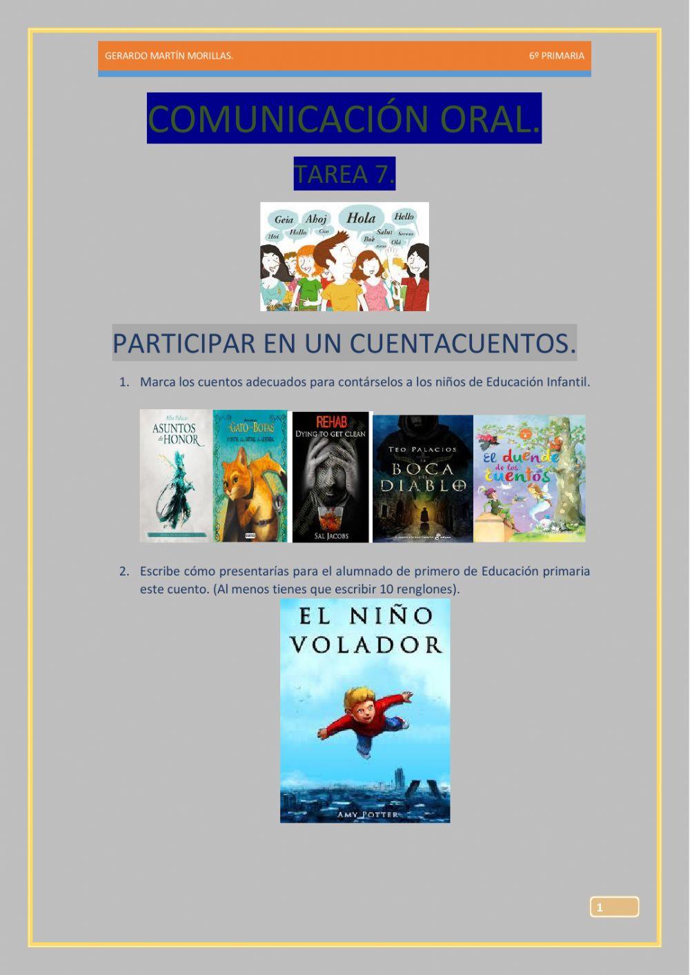 Comunicación oral. Tarea 7.