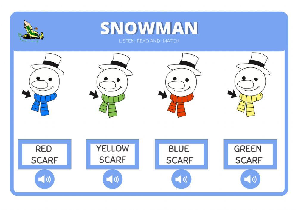 Snowman scarf