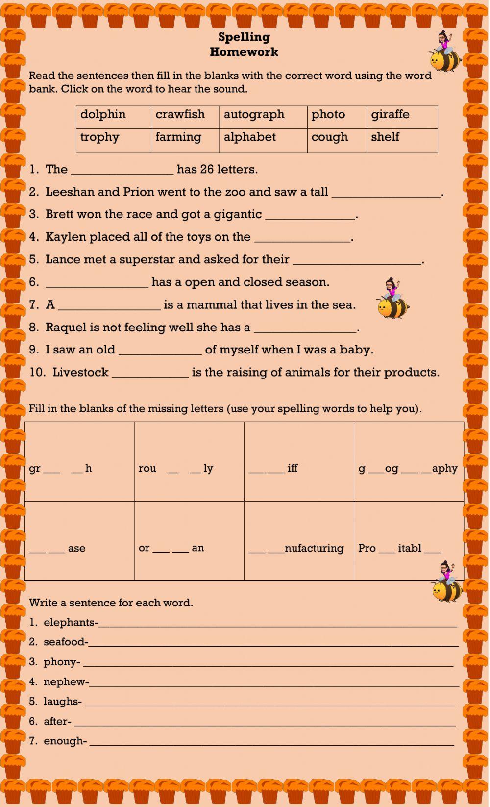 Words with 'f' sound