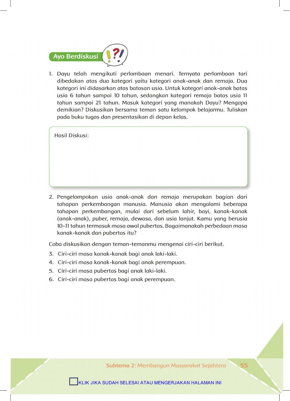 Tema 6 Sub Tema 2 Pembelajaran 2