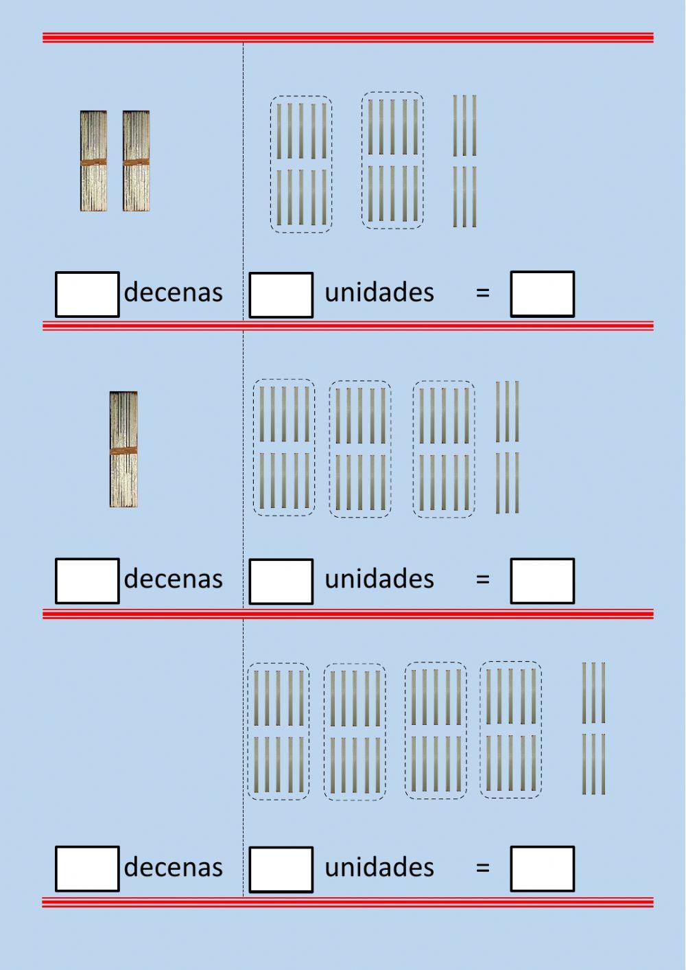 DESCOMPOSICIÓN EN CASITAS 3 DESCOMPOSICIÓN EN CASITAS 3