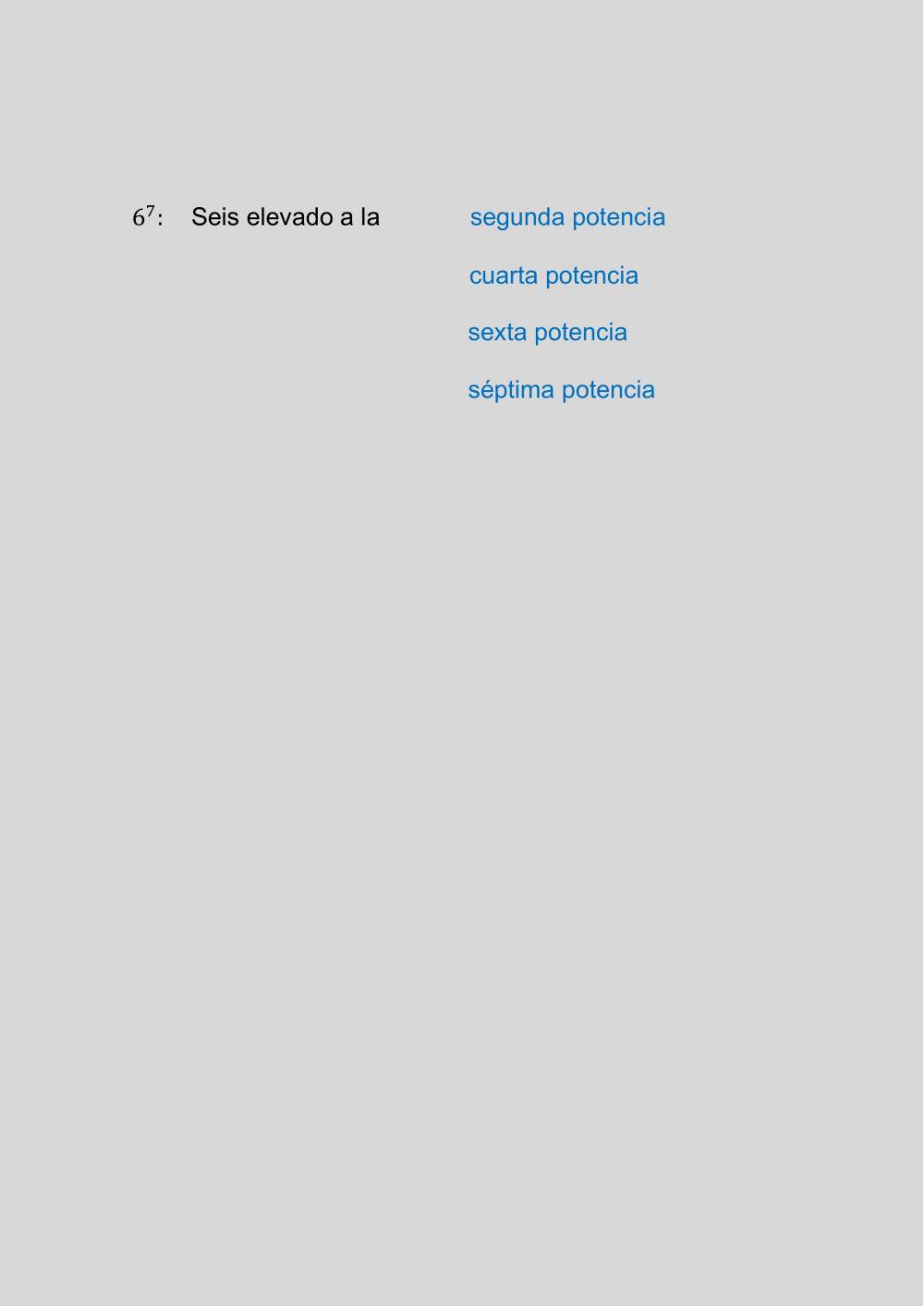 Propiedades de la poteciación