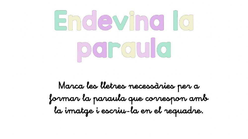 Endevina la paraula II