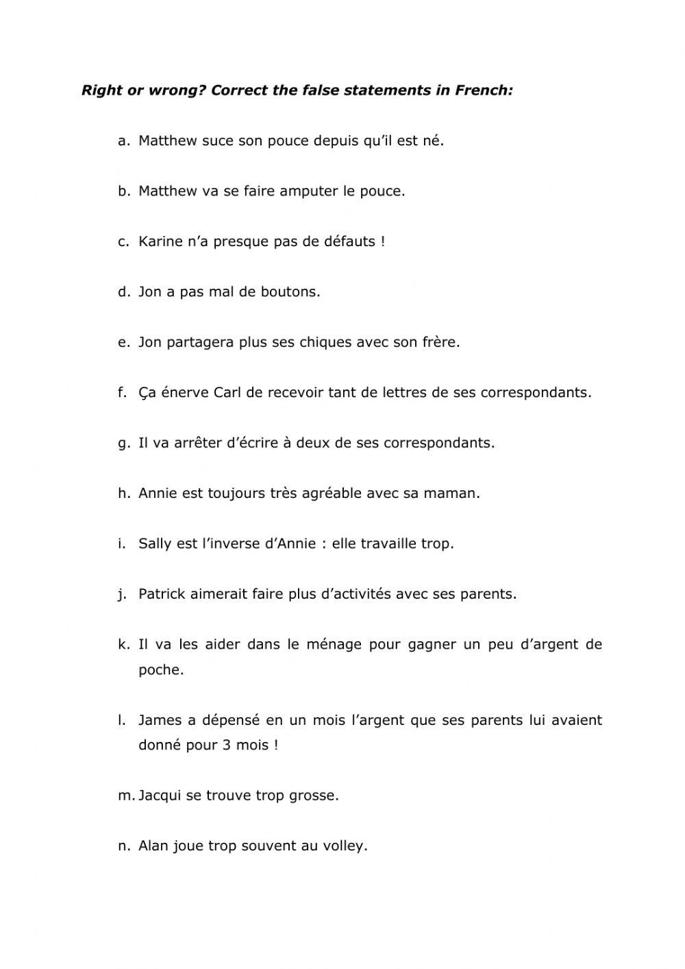 New Year Resolutions, CL1