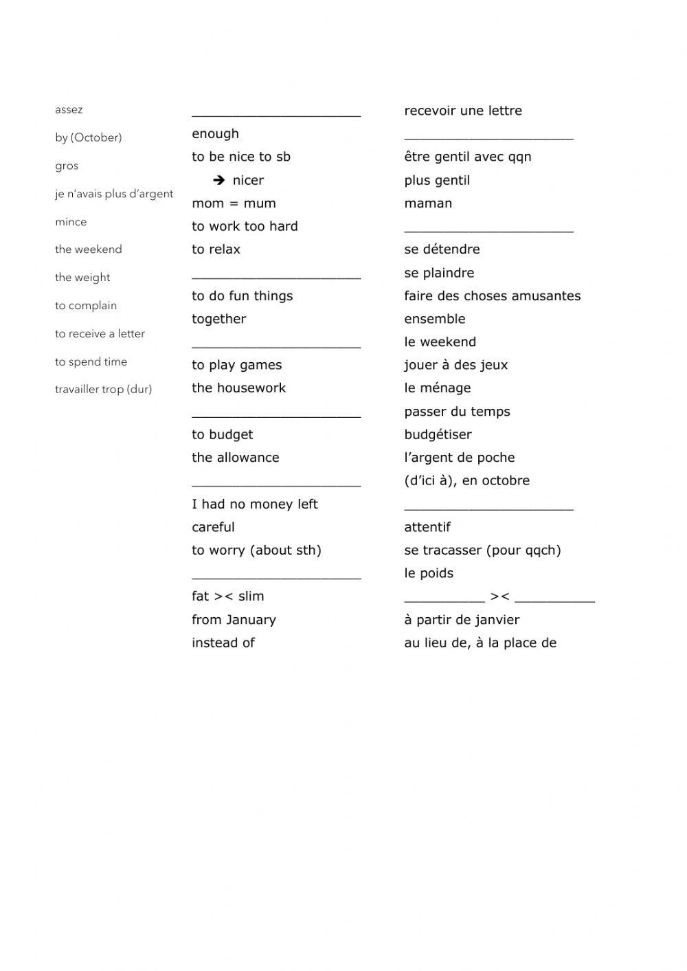 New Year Resolutions, CL1