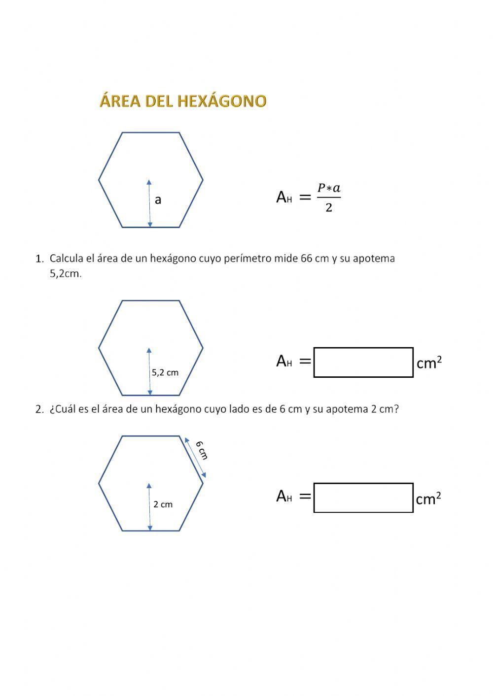 Áreas de figuras planas