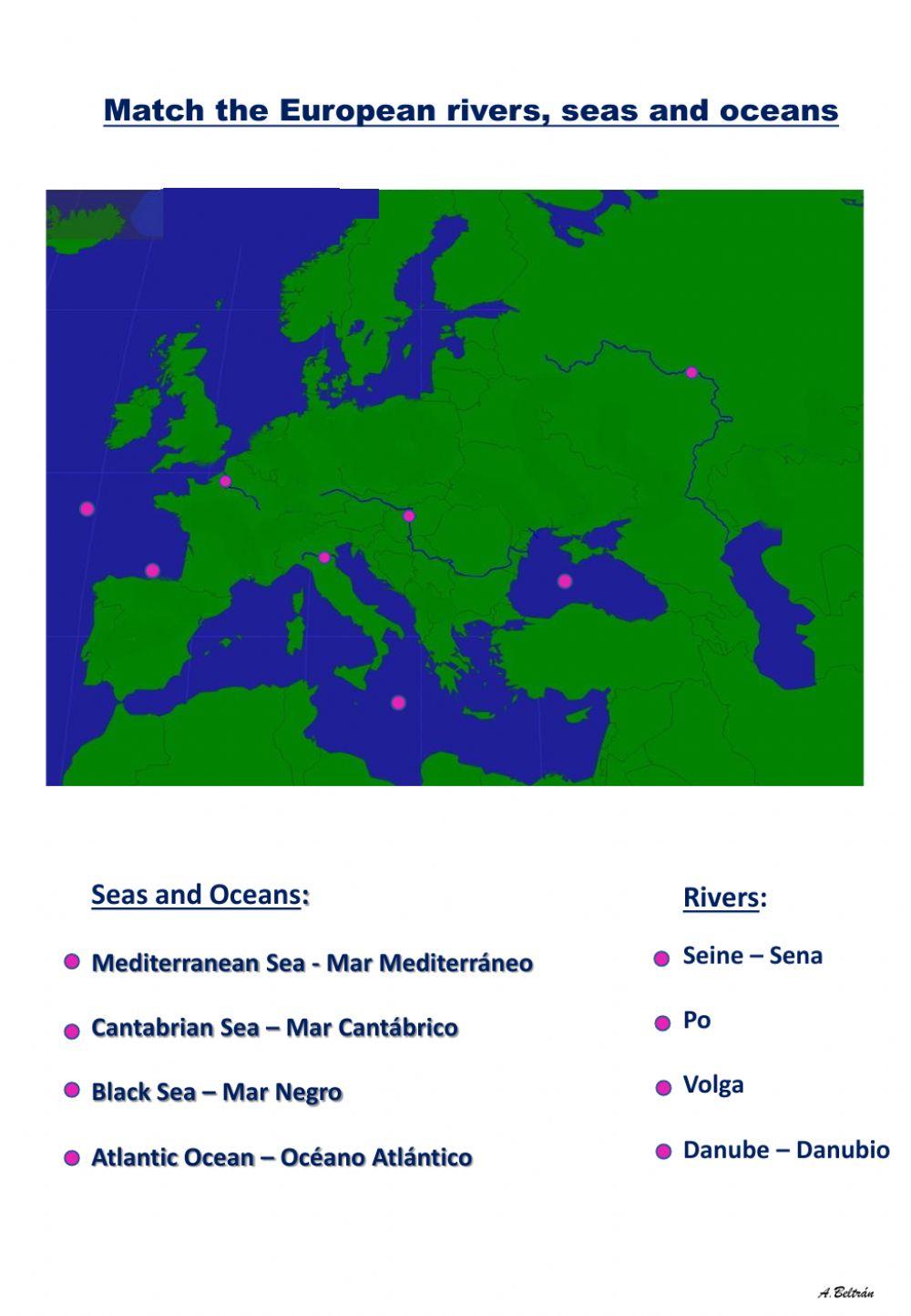 Ríos y mares Europa