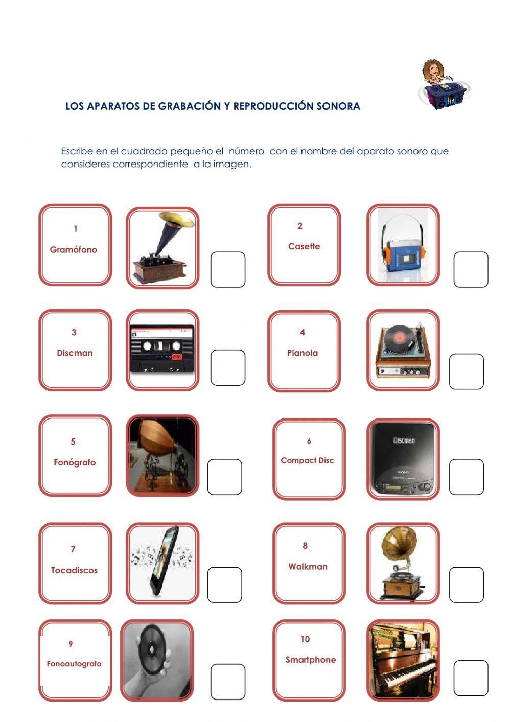 Aparatos de grabación y reproducción sonora