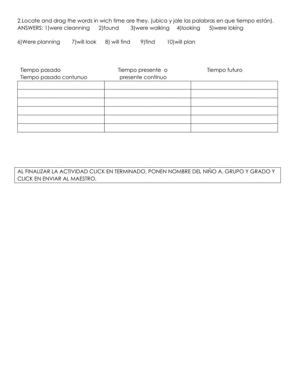 4TH GRADE-18 al 22 ENERO 21