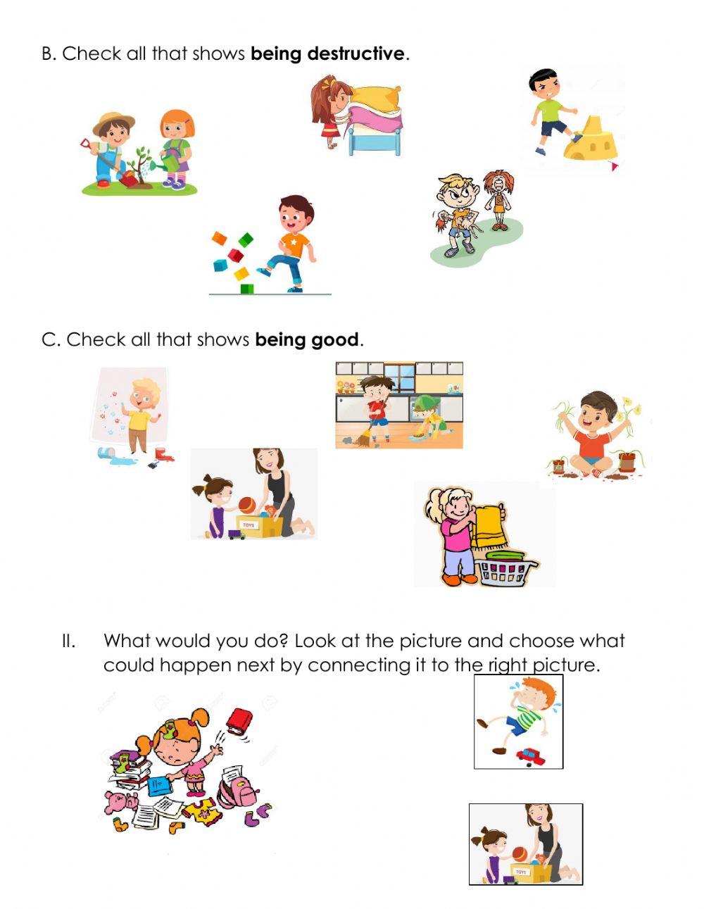 ESP-CL (KINDER) - LESSON 3: BEING DESTRUCTIVE