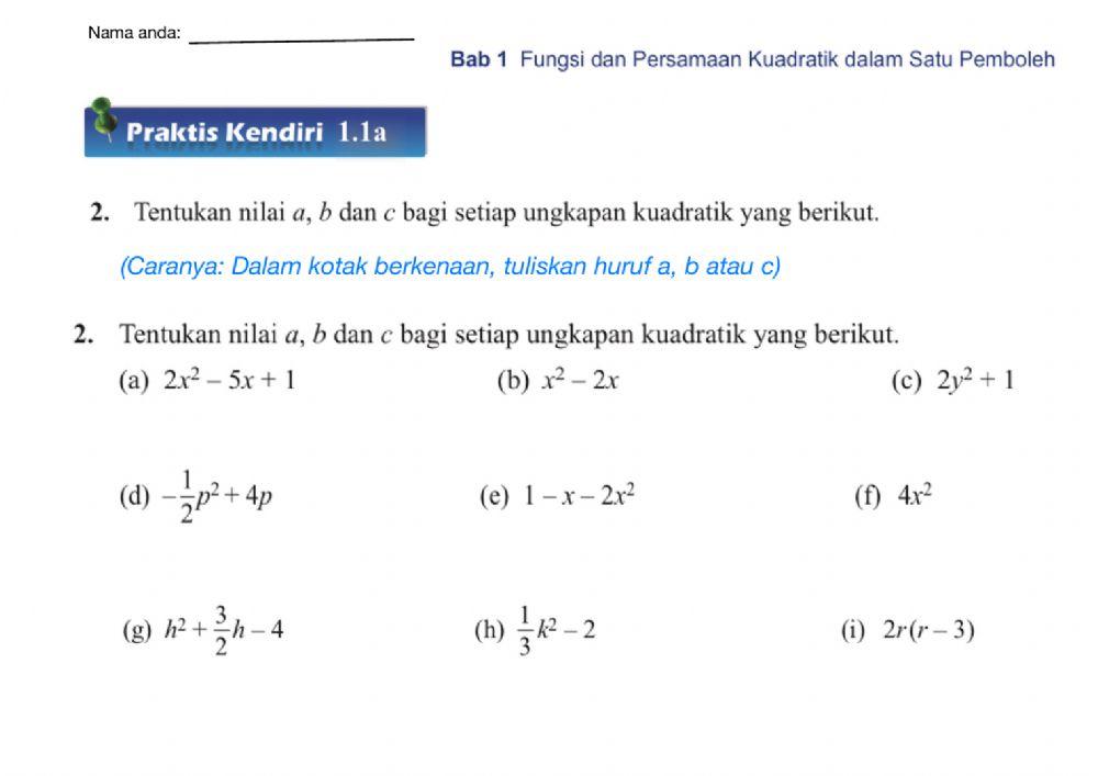 Praktis kendiri 1.1a soalan 2