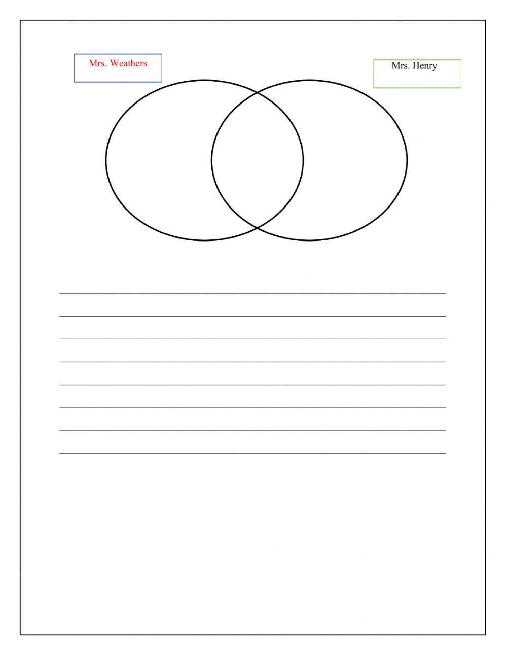 Compare and Contrast Worksheet online exercise for Live Worksheets