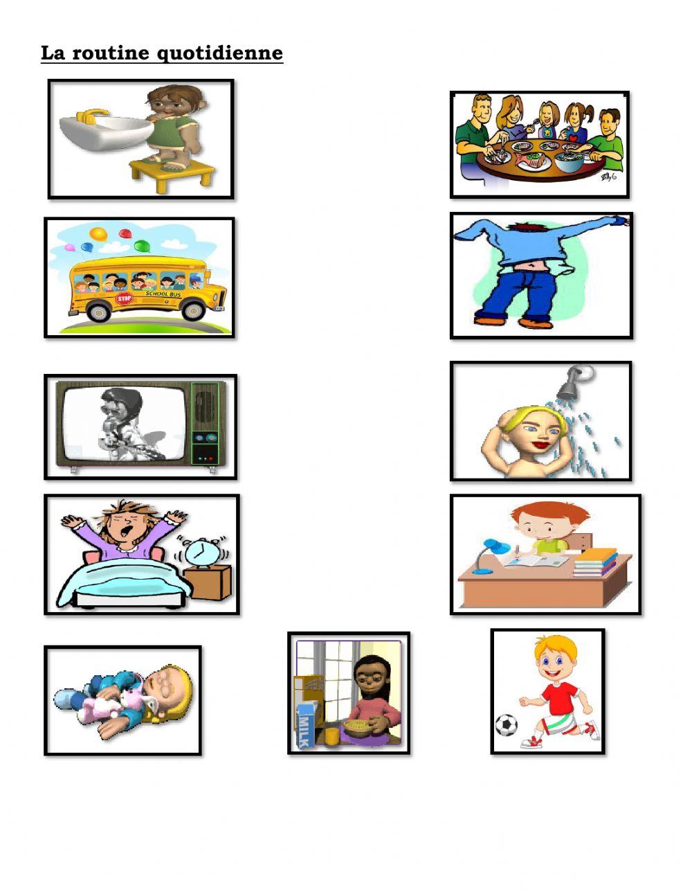 La routine quotidienne