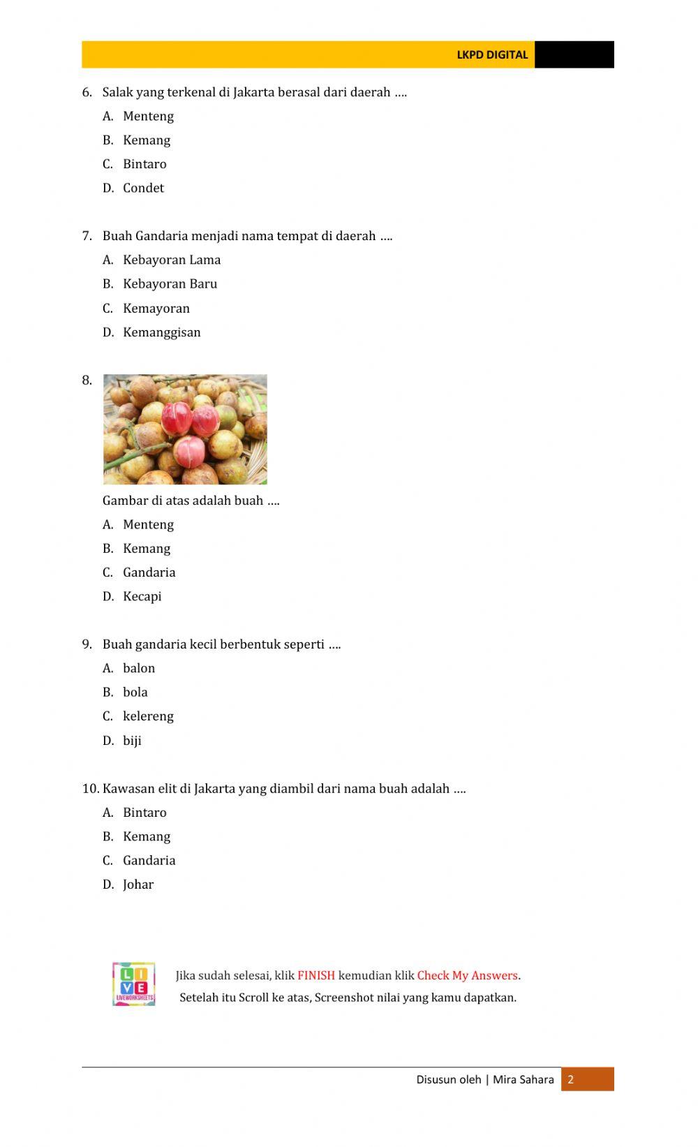 LKPD PLBJ Kelas VI KD 3.12
