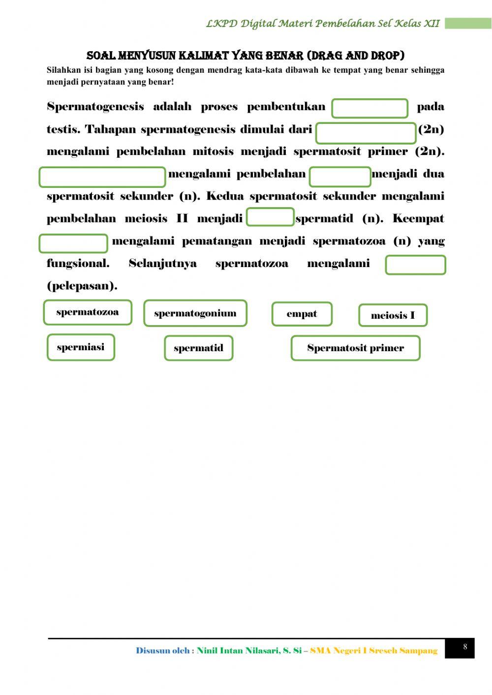 LKPD Digital Mata Pelajaran Biologi