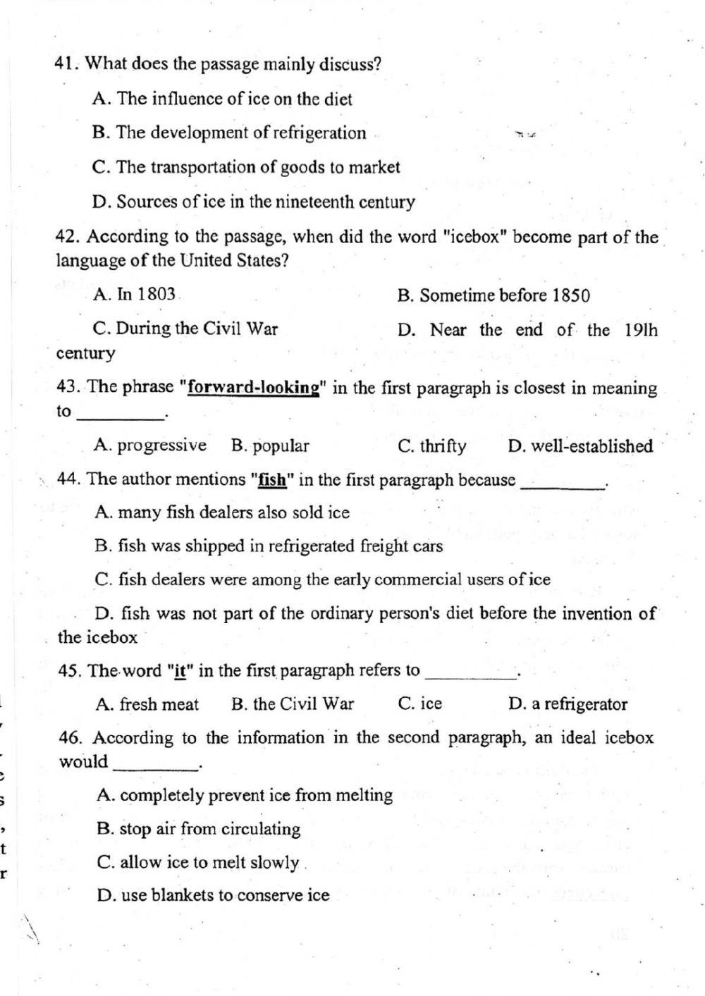 Đề thi đánh giá năng lực ngoại ngữ Tiếng Anh vào lớp 10 Chuyên ngoại ngữ - Số 1.1
