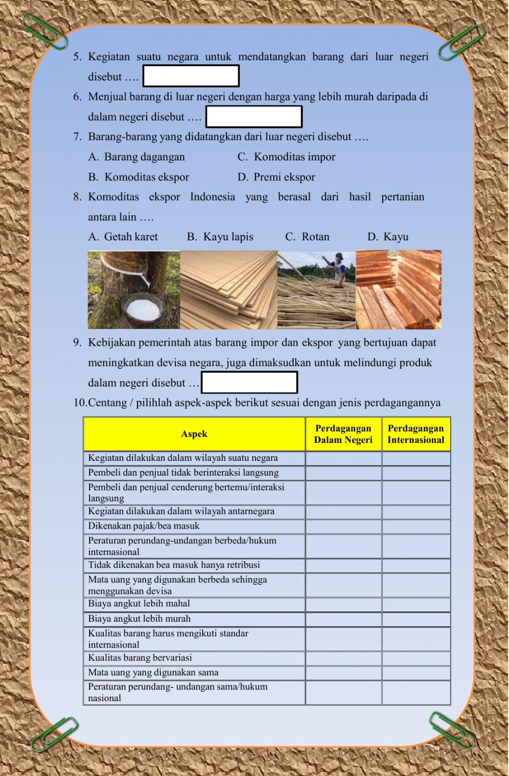 LKS IPS 9 Perdagangan Internasional