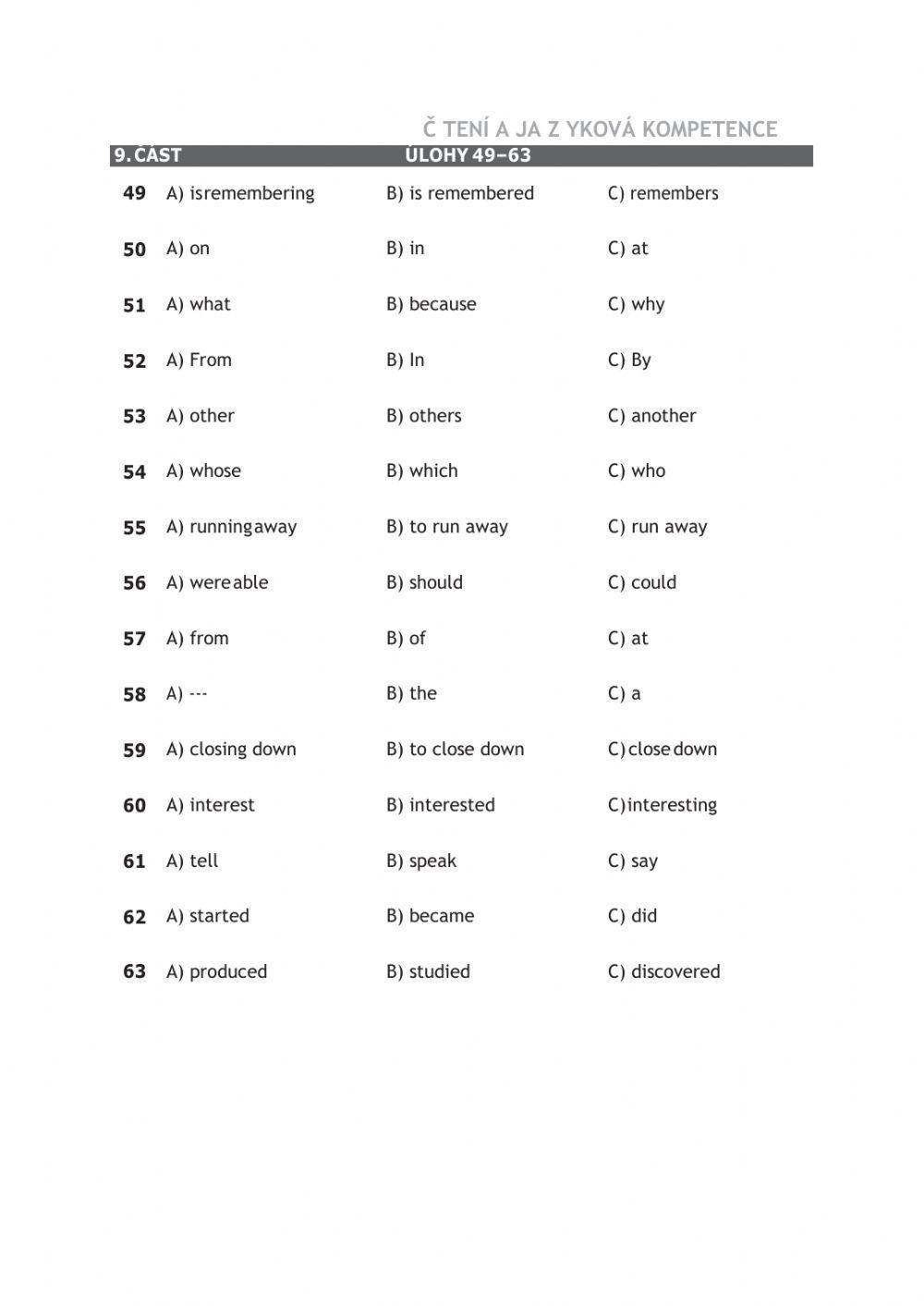 Use of English-Reading