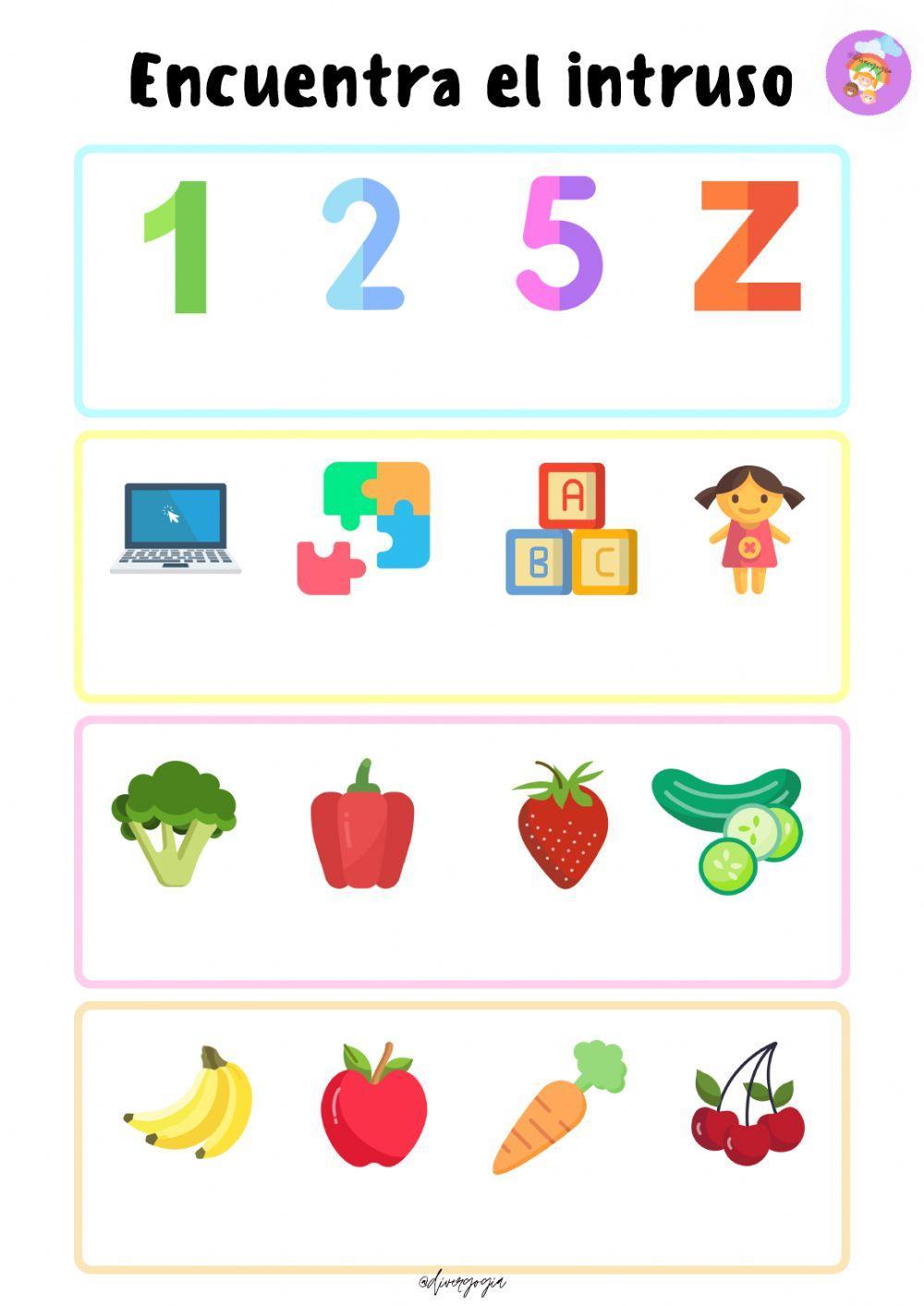 Encuentra el intruso