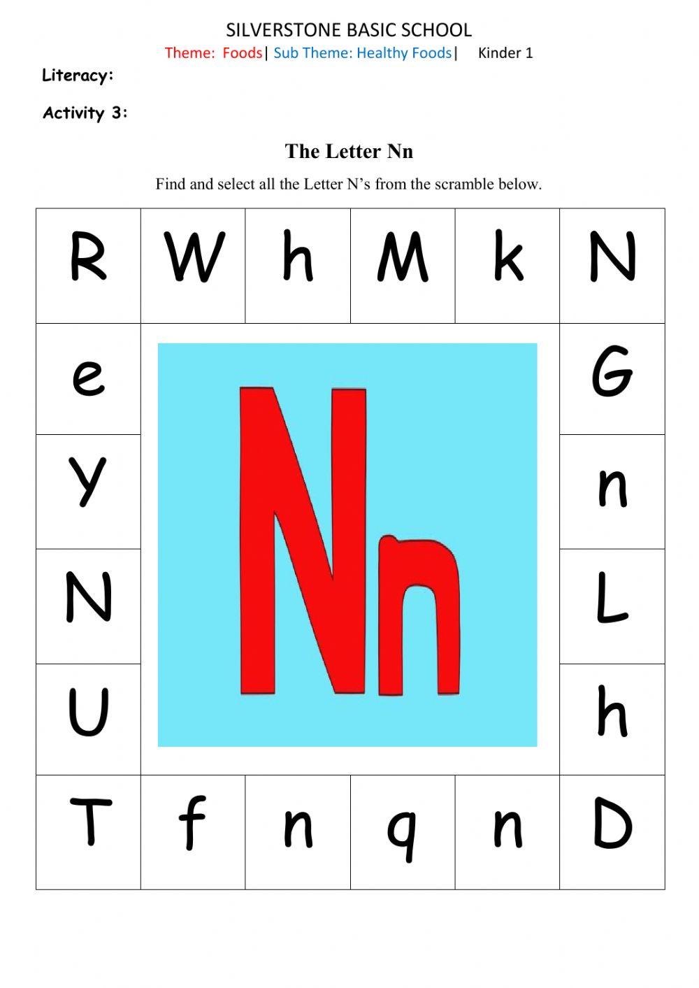 K1 Worksheet Term 2 Week 1