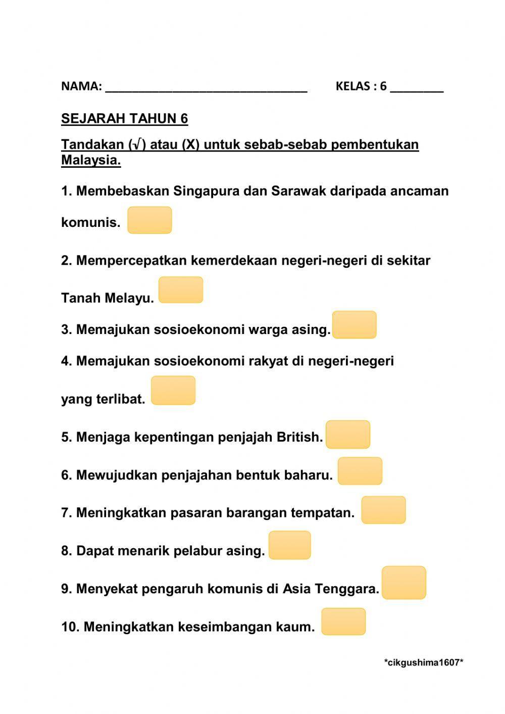 Sebab-sebab pembentukan malaysia sejt6