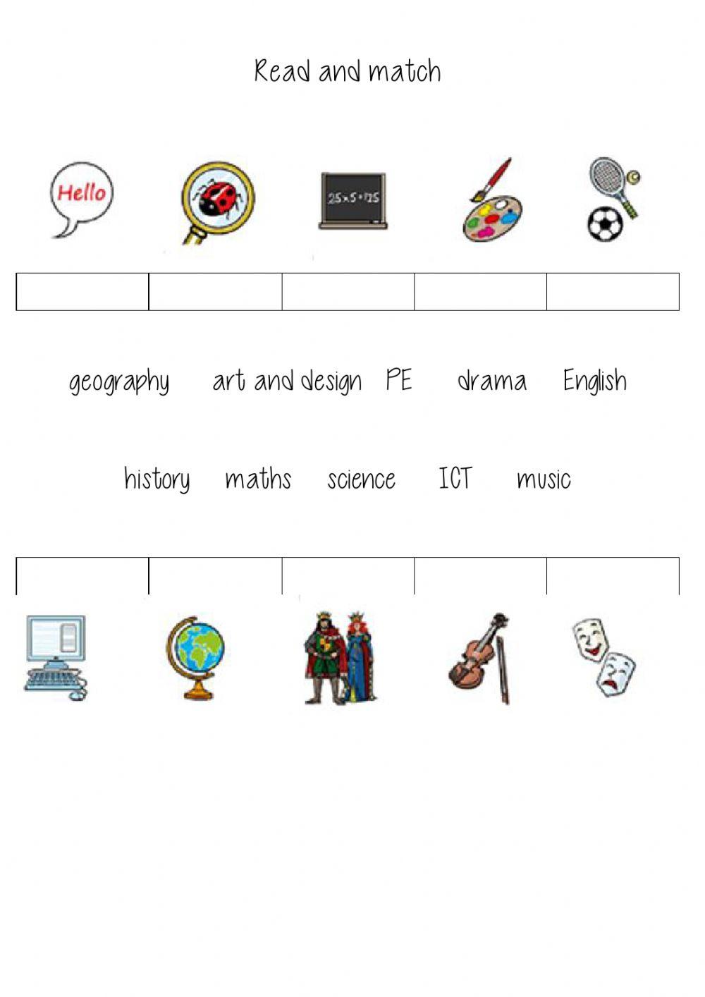Unit 1 new tiger 4 read and match vocab