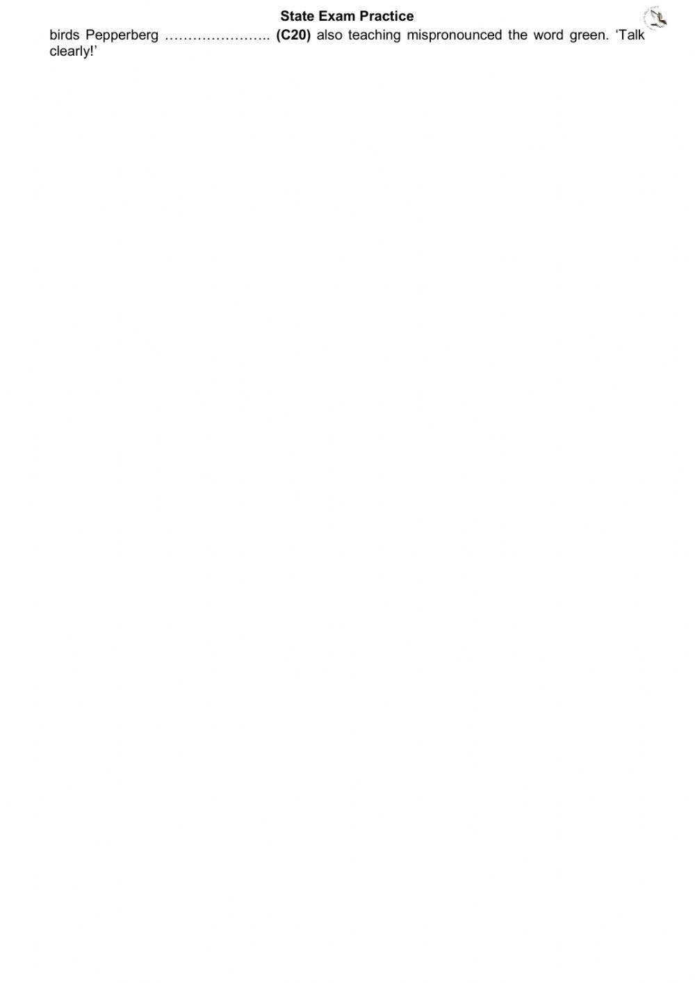 State exam 2019 card 3