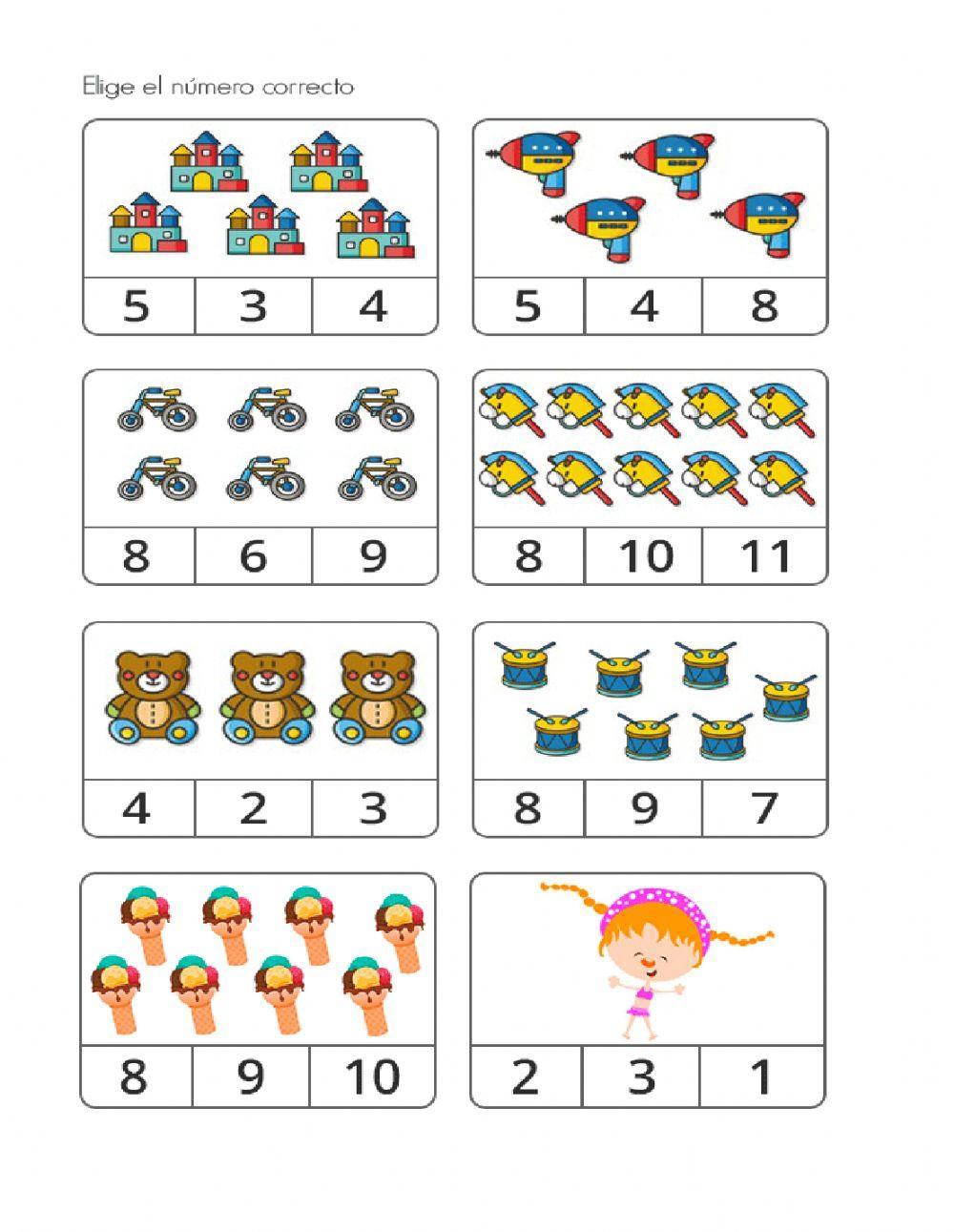 Números del 1 al 10 Números del 1 al 10