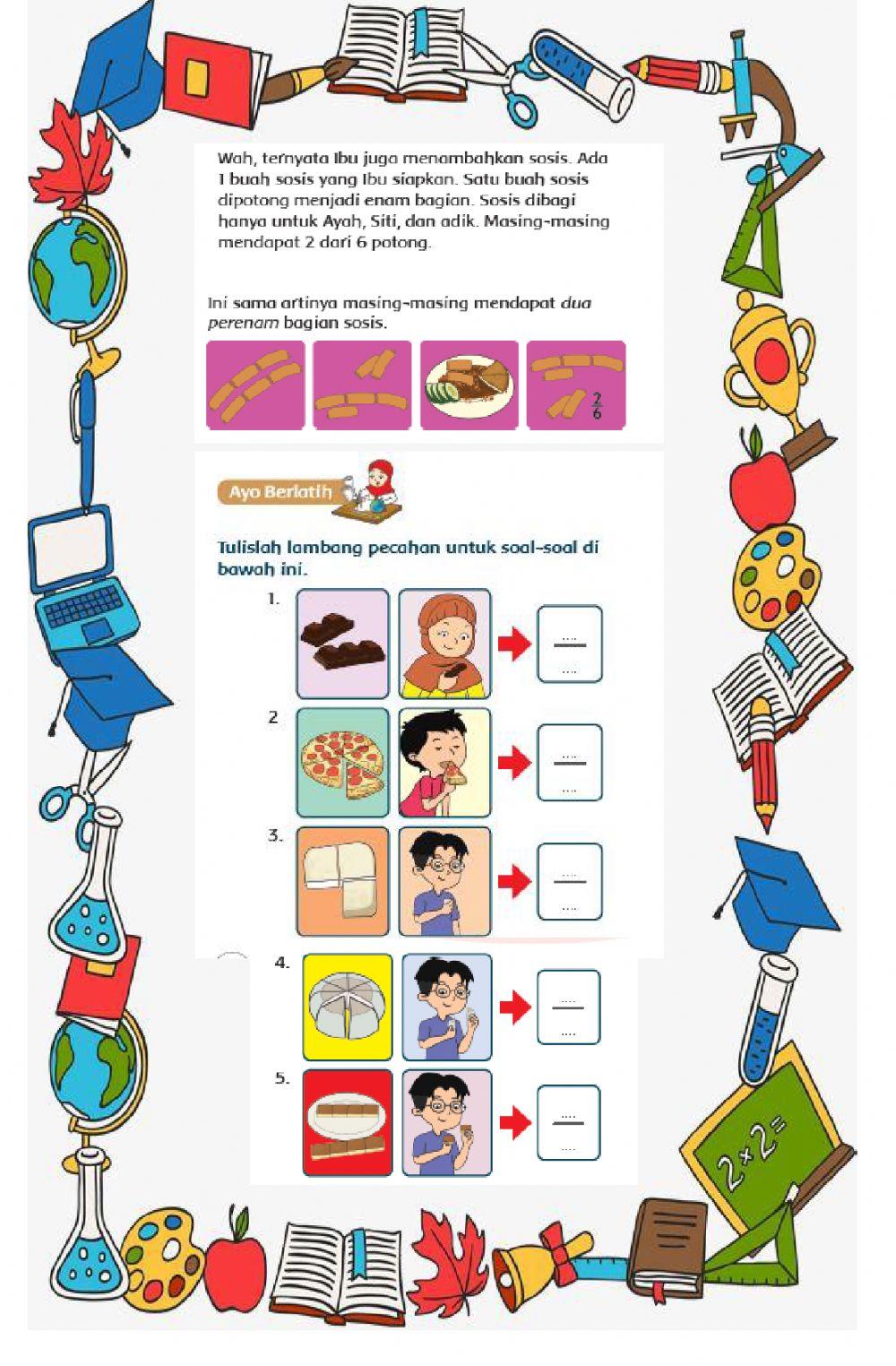 LKPD kelas 3Tema 5 Sub Tema 1 matematika