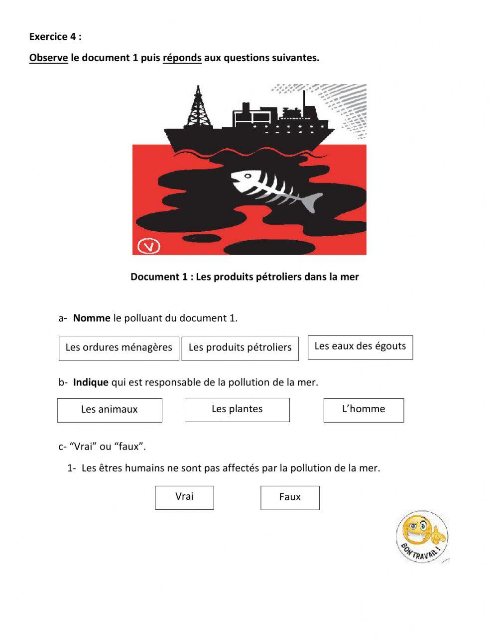 La pollution et l'environnemet Eval 2