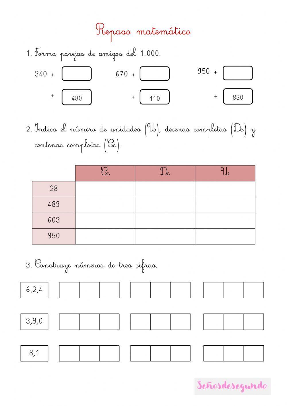 Repaso matemático I