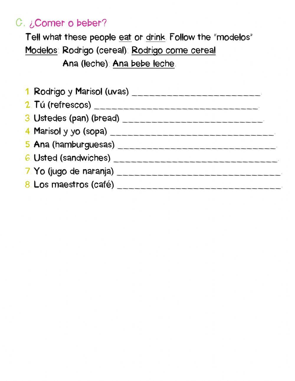 Práctica de Gramática
