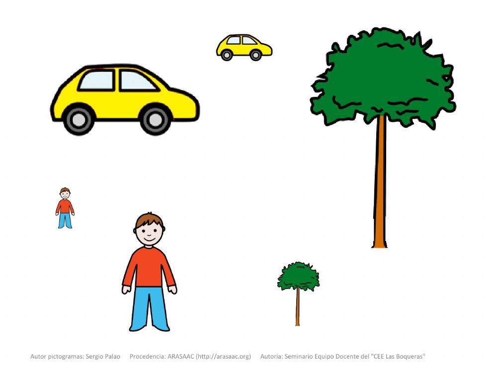 Material Teacch concepto cerca-lejos ii